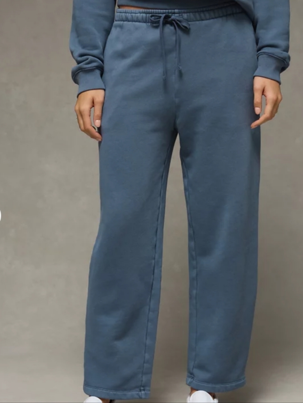 AE Everyday Luxe Barrel Sweatpant - Blue - Picture 6 of 7